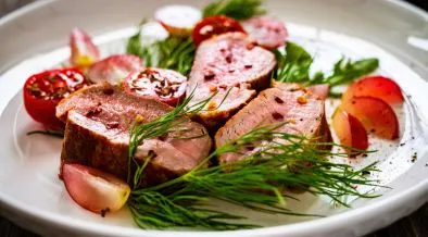 Longe de porc aux cerises