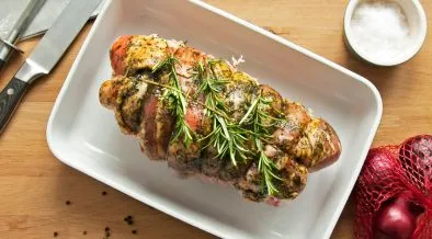 Rouleau de veau aux champignons