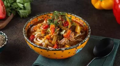 Garlic Lamb Noodle