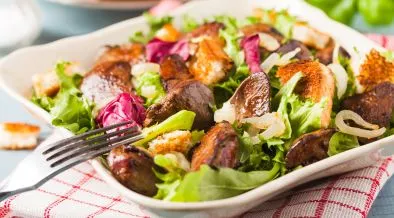 Chicken liver salad