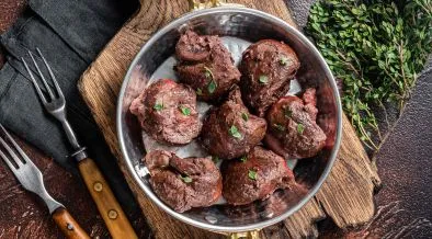 Grilled lamb kidneys
