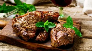 Roasted Lamb and mint