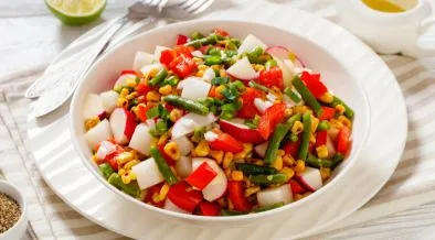 Charred corn salade
